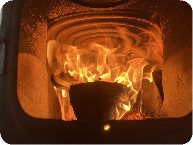 Exhaust of wood stove
